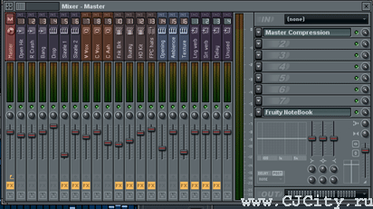 Рисунок 2 - Усовершенствованный микшер Fruity Loops 6