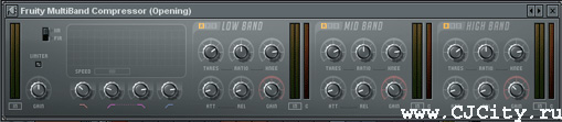 Рисунок 9 - Fruity Multiband Compressor